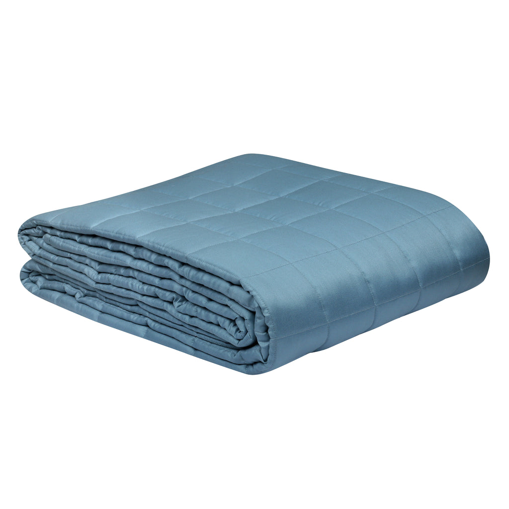 Pastel Aqua Bamboo Rayon Weighted Blanket